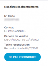 Demander la non-reconduction dans votre compte TBM Demander la non-reconduction dans votre compte TBM