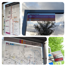 Infos en station tram